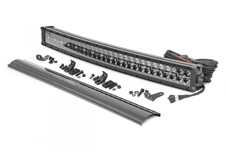 LED Light Kit | Bumper Mount | 30&quot; Black Dual Row | White DRL | Toyota 4Runner (14-20)