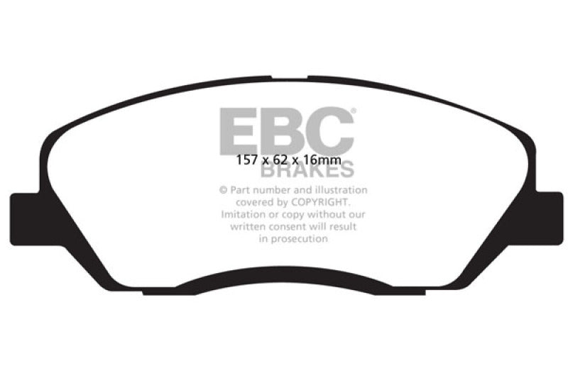 EBC 06-09 Hyundai Entourage 3.8 Ultimax2 Front Brake Pads - UD1202