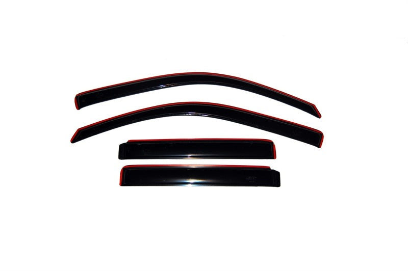 AVS 02-06 Chevy Trailblazer EXT Ventvisor In-Channel Front &amp; Rear Window Deflectors 4pc - Smoke - 194240