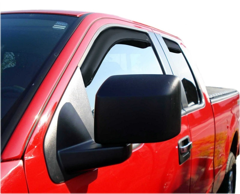 AVS 22+ Toyota Tundra CC/CrewMax In-Channel Ventvisor Front &amp; Rear Window Deflectors 4pc - Smoke - 194888
