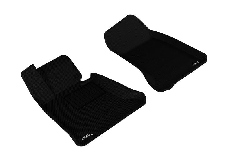 3D MAXpider 2004-2010 BMW 5 Series E60 Kagu 1st Row Floormat - Black - L1BM05011509