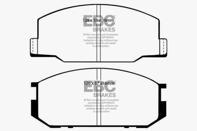 EBC 85-90 Lotus Esprit 2.2 Yellowstuff Front Brake Pads - DP4456R