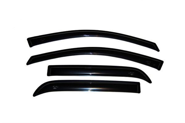 AVS 07-16 GMC Acadia Ventvisor Outside Mount Window Deflectors 4pc - Smoke - 94632 for 2007-2018 GMC Acadia - front view