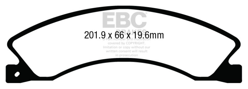 EBC 12+ Nissan NV 1500 Greenstuff Rear Brake Pads - DP63021