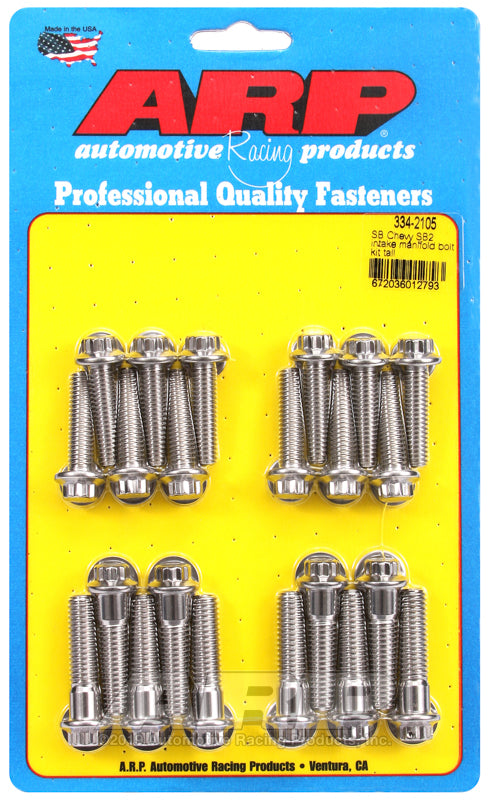 ARP SB Chevy SB2 intake manifold bolt kit tall - 334-2105