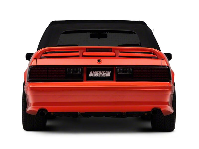 Raxiom 87-93 Ford Mustang Axial Series Smoked LED Tail Lights - 49056 - close-up view 2