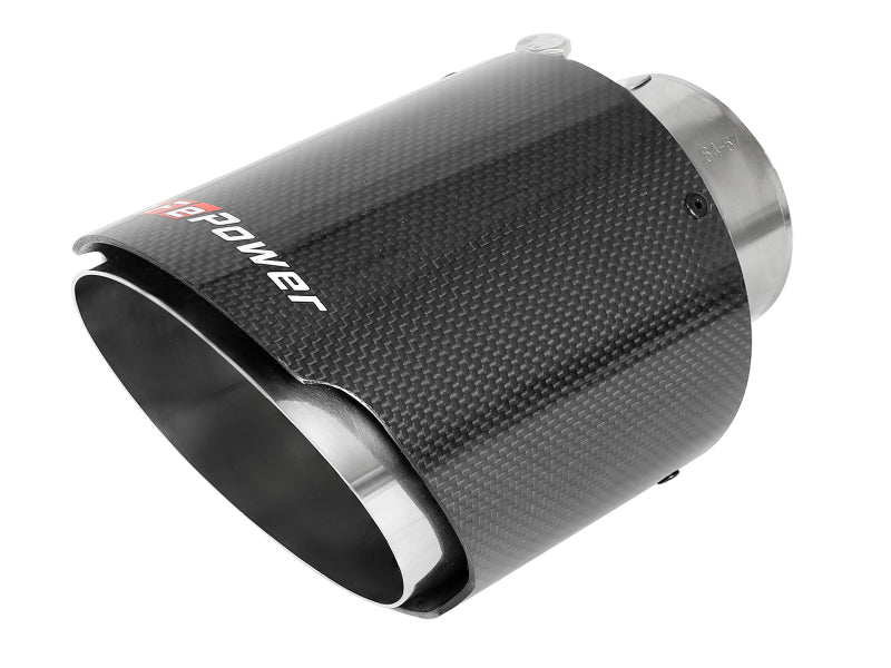 aFe MACH Force-Xp 3in to 2-1/2in 304SS Cat-Back 2020 Chevy Corvette (C8) 6.2L - Carbon Fiber Tip - 49-34124-C