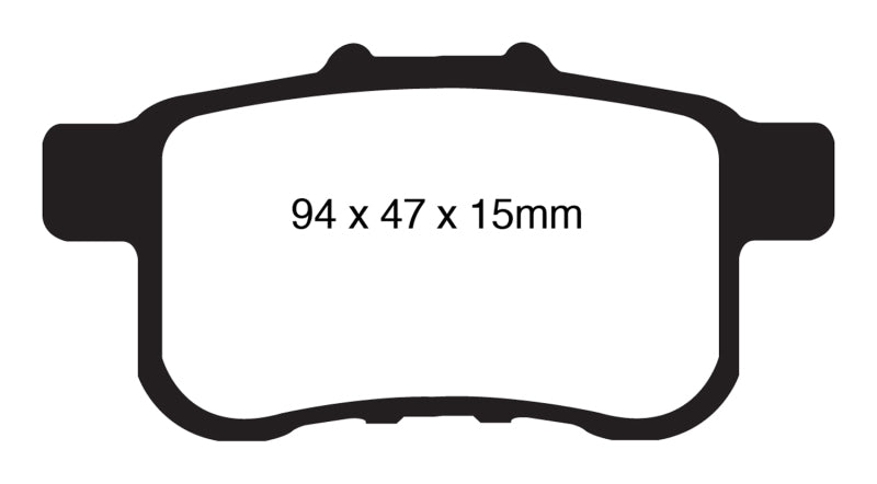 EBC 09-14 Acura TSX 2.4 Redstuff Rear Brake Pads - DP31987C