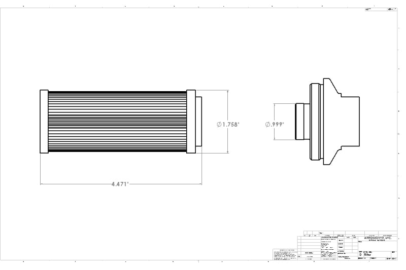 Aeromotive In-Line AN-10 Filter w/Shutoff Valve 100 Micron SS Element - Black Anodize Finish - 12331