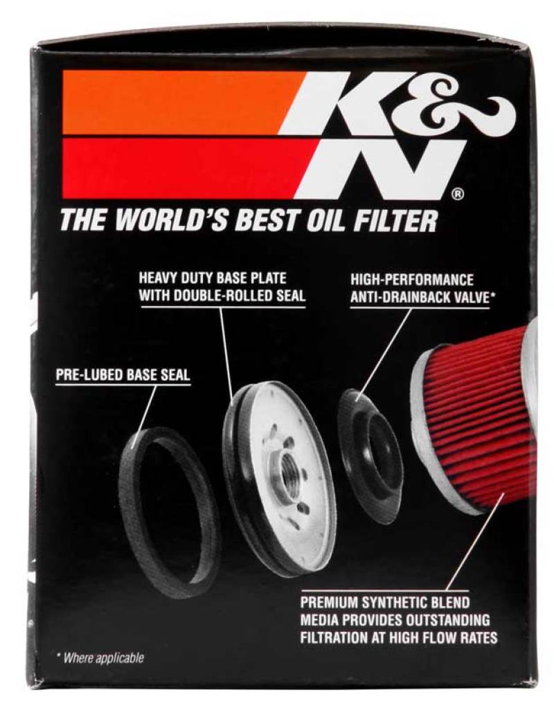 K&N Buell 2.563in OD x 2.969in H Oil Filter - KN-177