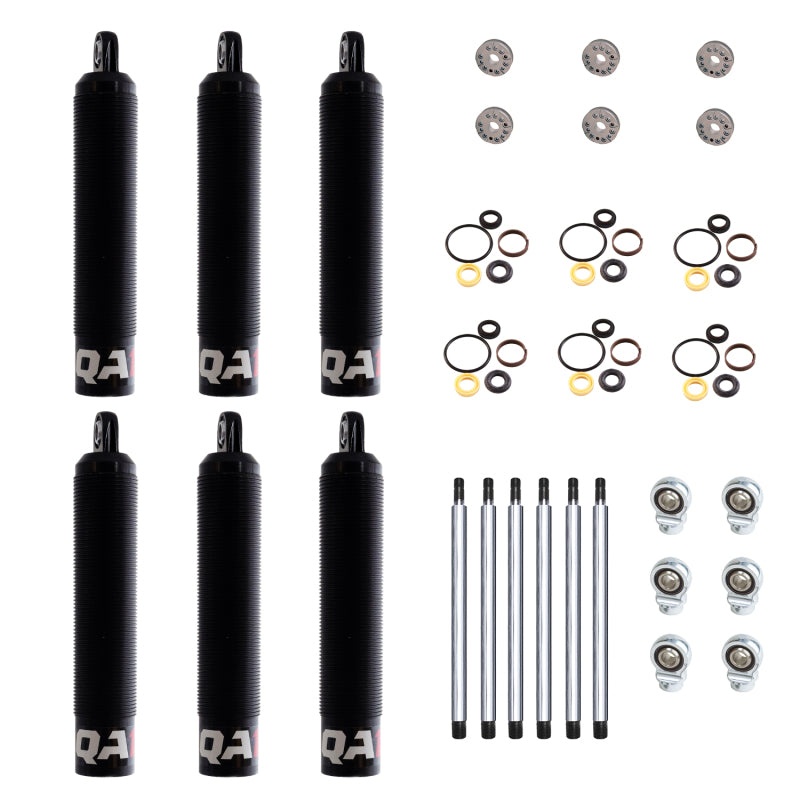 QA1 18.25 Eye-B/Eye-B V-None Dry LD Piston Shock Large Aluminum Coilover 12.38 - 6 Pack - 6Q6LD-DRY-6PK