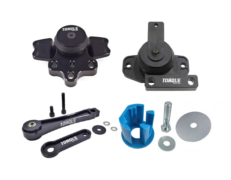 Torque Solution Engine Transmission &amp; Pendulum Mount Kit w/ Race Insert Volkswagen 2009-2014 2.0 TSI - TS-VW-012P-BR