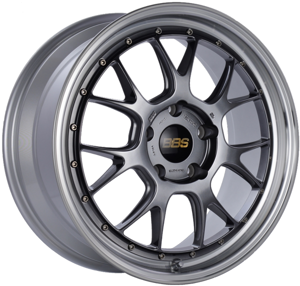 BBS LM-R 19x8.5 5x130 ET55 CB71.6 Diamond Black Center Diamond Cut Lip Wheel - LM309DBPK by BBS - front view