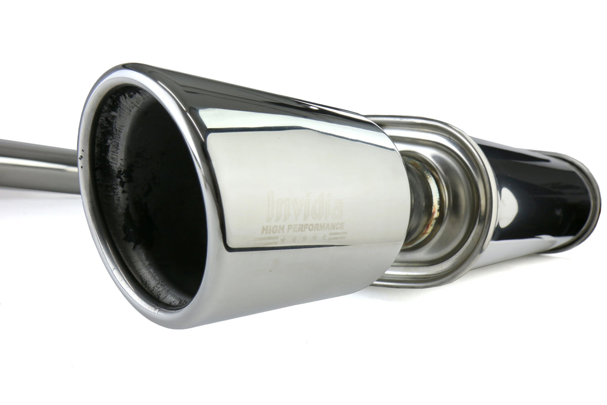 Invidia 15+ Ford Mustang Ecoboost 2.3L Q300 Cat-Back Exhaust w/ Stainless Steel Tip - HS14FM4G3S