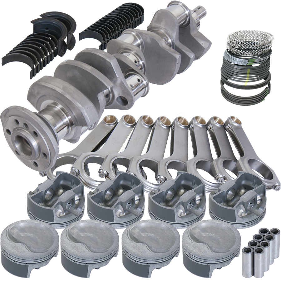 Eagle Chevy 400 3.750in Crank 6.000in H-Beam -16cc 4.155in Pistons Balanced Assembly - B12508030 - front view