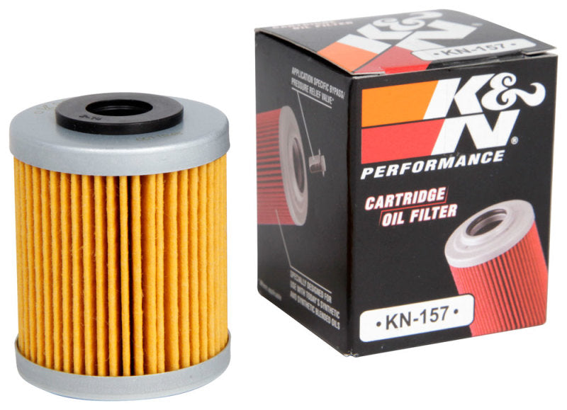 K&N Oil Filter 1.625in OD x 2.063in H for 99-07 KTM 250/400/450/520/525/540/625/660/690 (2nd Filter) - KN-157 for 2000-2007 K