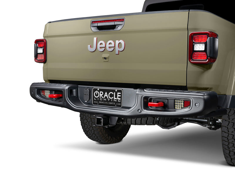 Oracle Jeep Gladiator JT Rear Bumper LED Reverse Lights w/ Plug & Play Harness - 6000K SEE WARRANTY - 5881-504