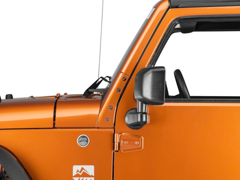 Raxiom 07-18 Jeep Wrangler JK Windshield Mounted Light Brackets - J106736