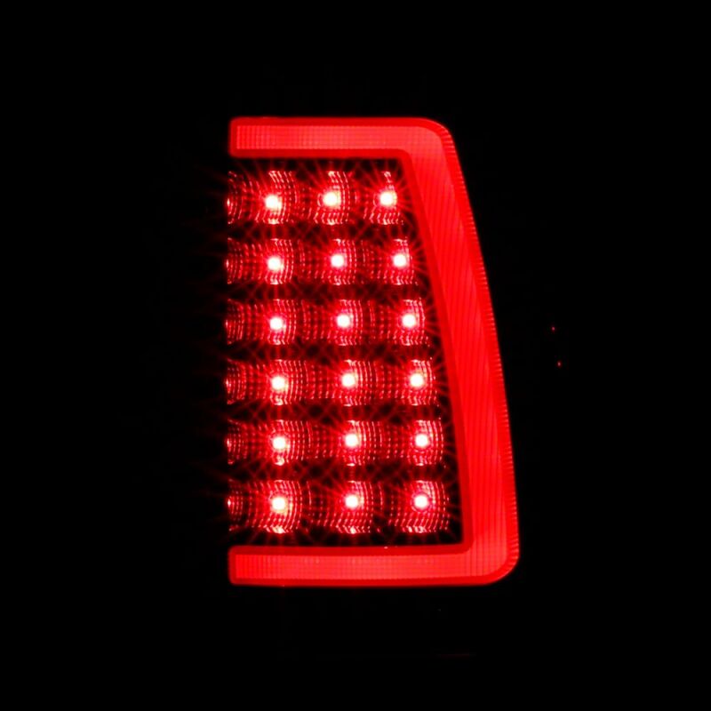 Raxiom 03-06 Chevrolet Silverado 1500 Fleetside Axial Series LED Tail Lights- Black - Clear Lens - S116734 - close-up view