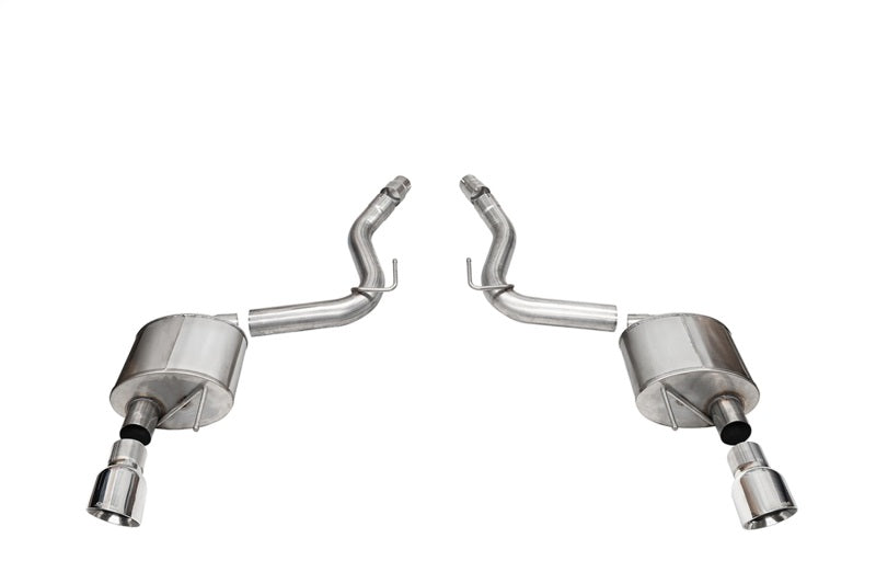 Corsa 2024-2024 Ford Mustang Sport Axle-Back Dual Rear Exit with 4.5in Polished Pro-Series Tips - 21252