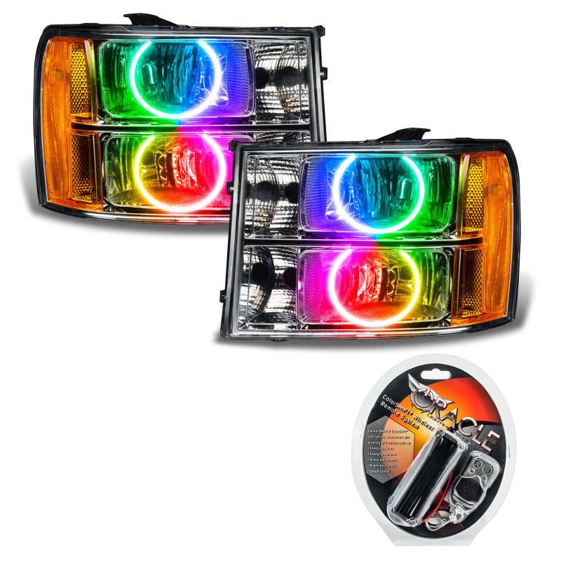 Oracle 07-13 GMC Sierra SMD HL - Round Ring Design - ColorSHIFT SEE WARRANTY - 8165-330