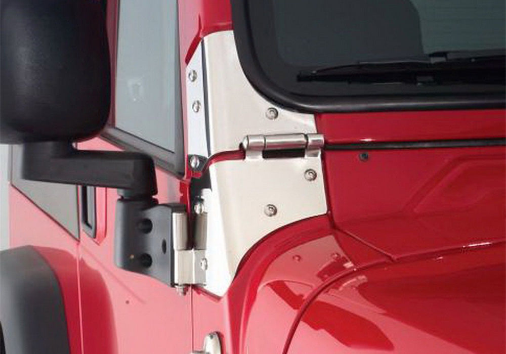 Rampage 1976-1983 Jeep CJ5 Windshield Hinge - Stainless - 7403