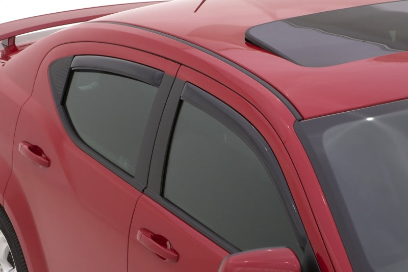 AVS 01-05 Honda Civic Ventvisor In-Channel Front &amp; Rear Window Deflectors 4pc - Smoke - 194213