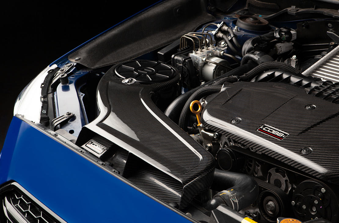 Cobb 15-17 Subaru WRX NexGen Stage 2 + CAN Flex Fuel Redline Carbon Fiber Power Package - Black - SUB004NG2W-BK1FF-RED