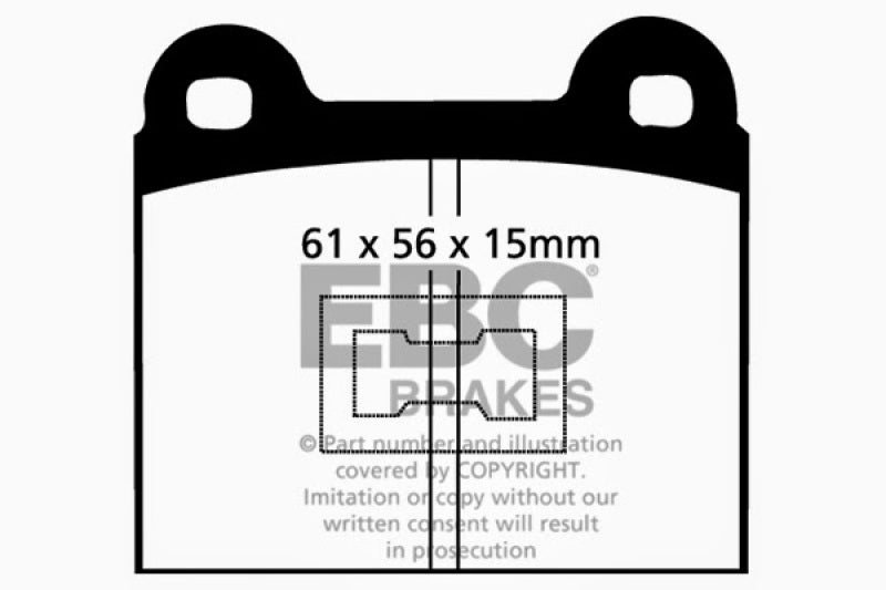 EBC 73-77 Audi Fox 1.5L Ultimax2 Front Brake Pads - UD096