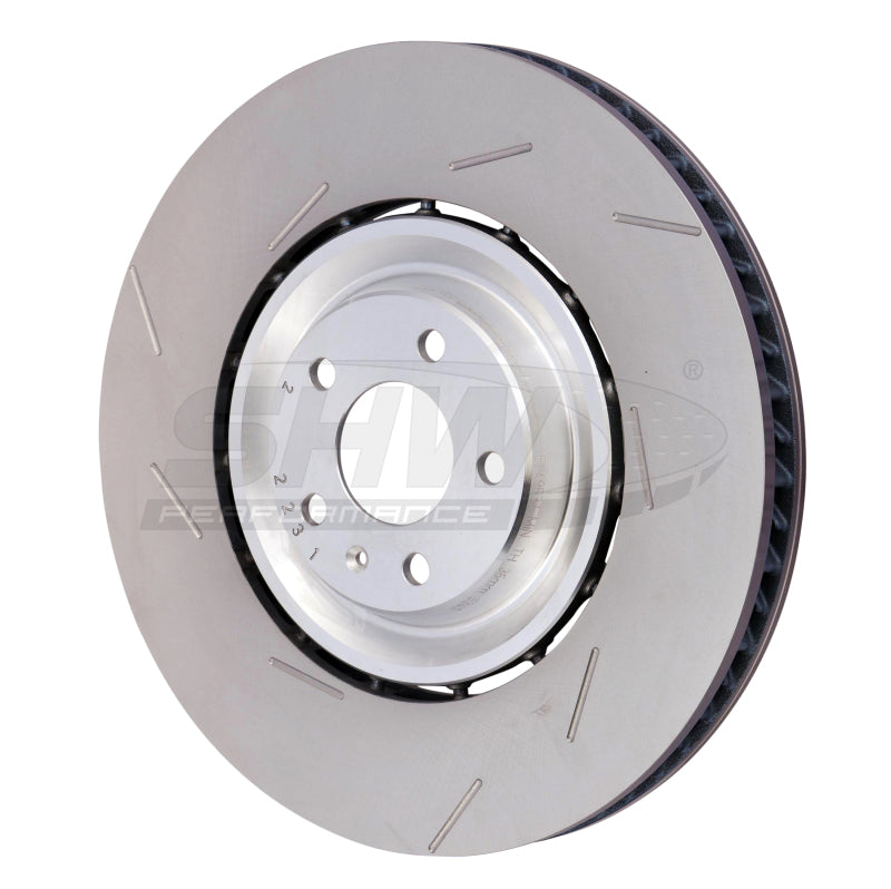 SHW 15-18 Porsche Macan Turbo w/19in Wheel/Perf Package Left Frt Slotted LW Brake Rotor (95B615301P) - PFL49531