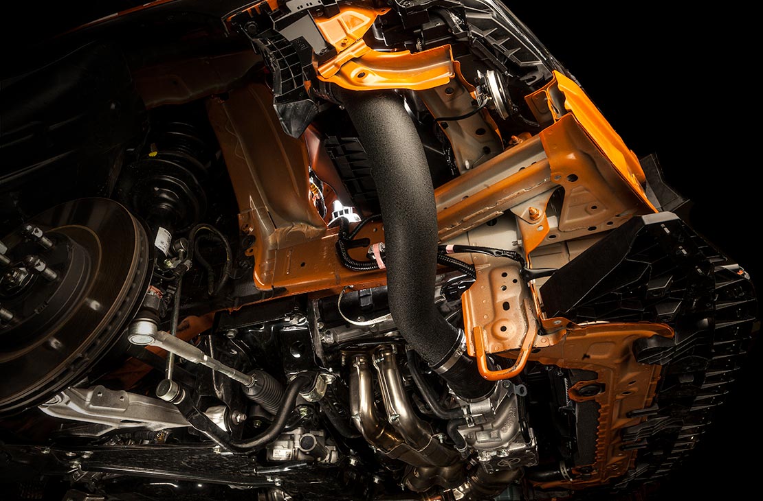 Cobb 22-25 Subaru WRX Stage 2 Power Package w/Silver FMIC &amp; Matte Carbon Fiber Scoop - SUB0060020-SL-FMIC-RMC