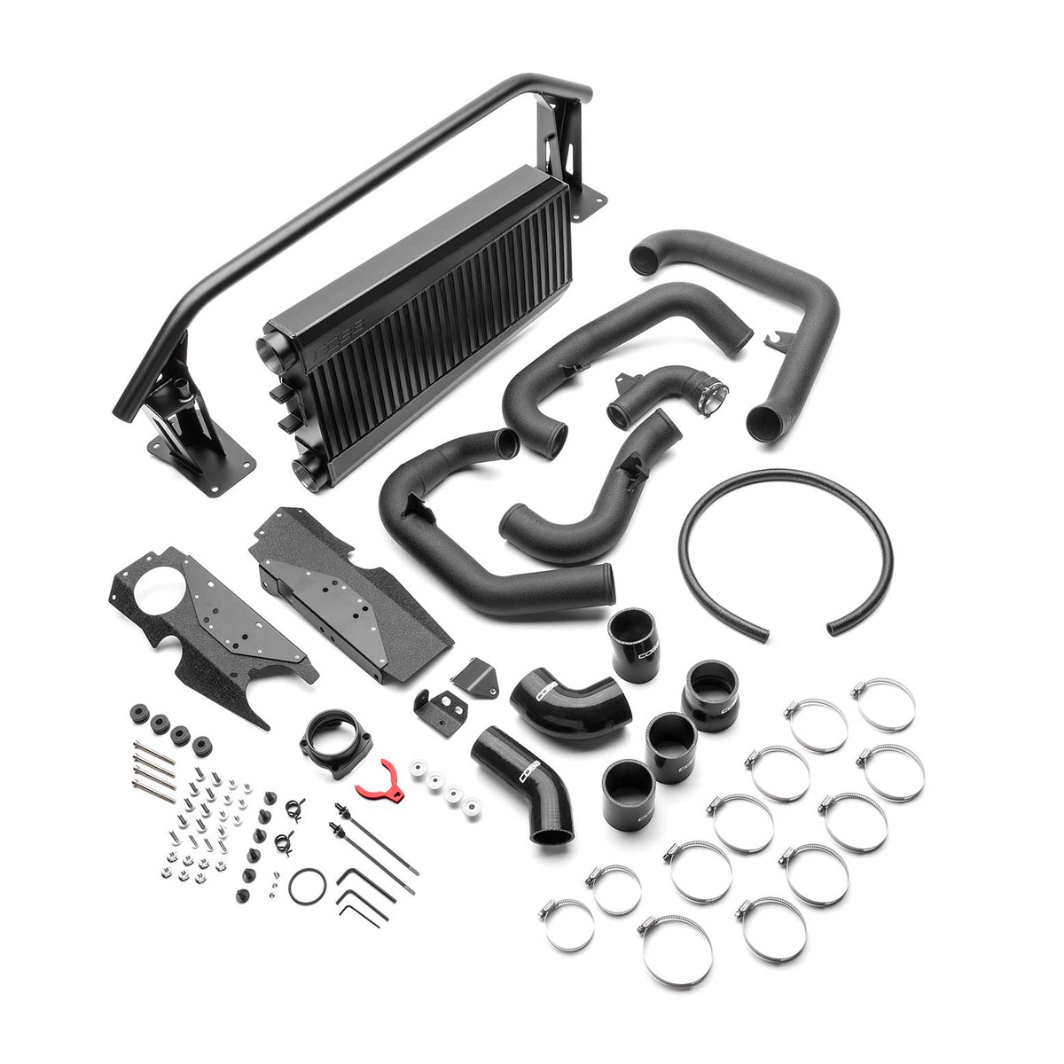 Cobb 22-25 Subaru WRX Stage 2 Power Package w/Black FMIC &amp; Matte Carbon Fiber Scoop - SUB0060020-BK-FMIC-RMC