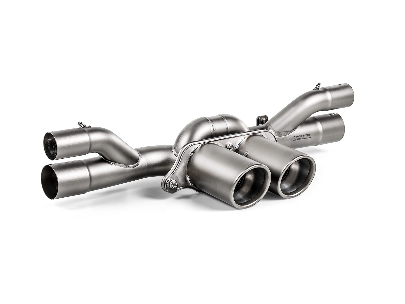 Akrapovic 2018 Porsche 911 GT3 RS (991.2) Slip-On Race Line (Titanium) w/Titanium Tips - S-PO/TI/8-RS