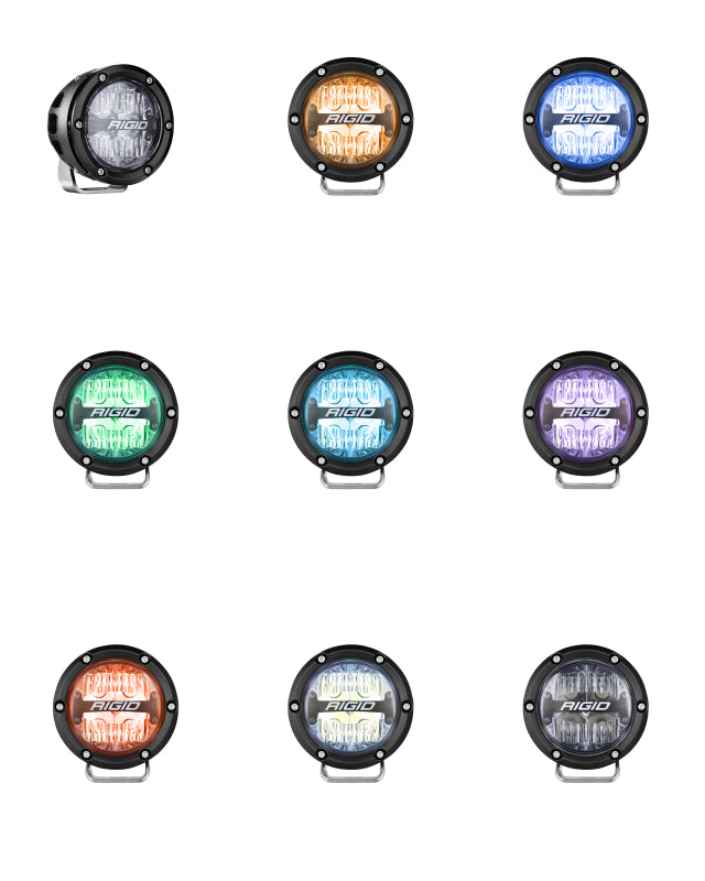 Rigid Industries 360-Series 4in LED Off-Road Drive Beam - RGBW (Pair) - 36401