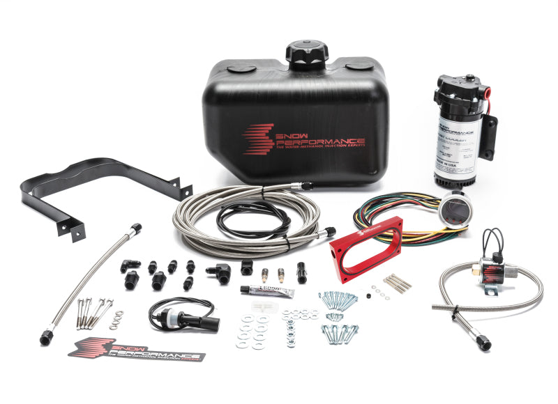 Snow Performance 05-10 Mustang Stg 2 Boost Cooler Water Injection Kit (SS Braided Line &amp; 4AN) - SNO-2130-BRD