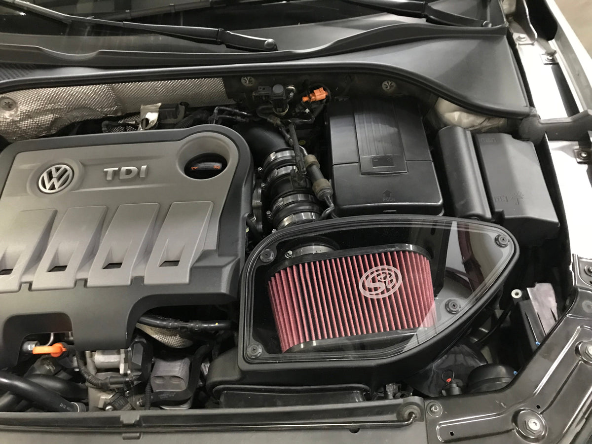 S&amp;B COLD AIR INTAKE FOR 2005.5-2006 1.9L VW TDI, 2009-2015 VW 2.0L TDI (MK6), 2010-2014 Audi A3 2.0L TDI - 75-5099