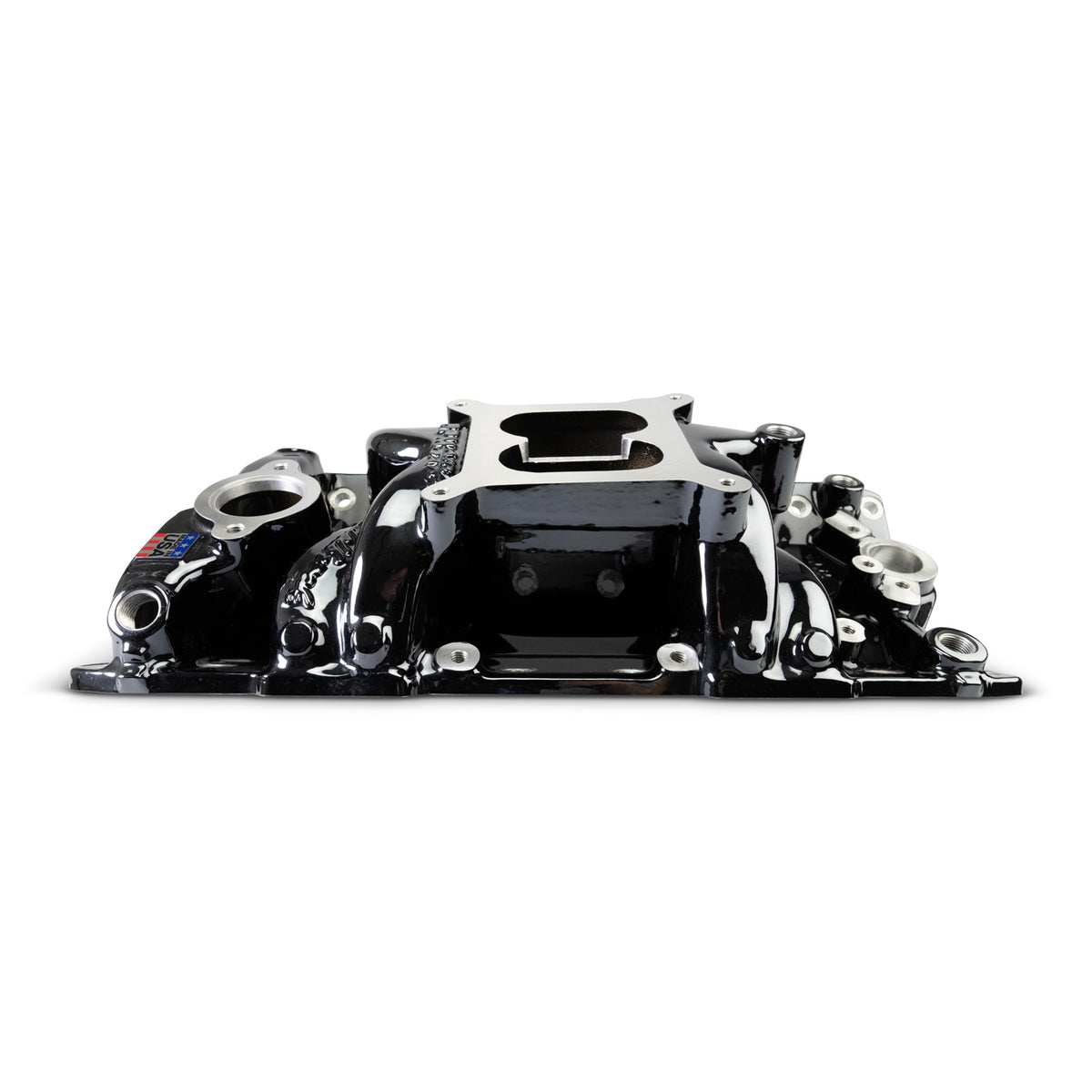 Edelbrock Chevy Small Block Performer RPM AIR-Gap Intake Manifold Black Plasma Finish - 7501-BP