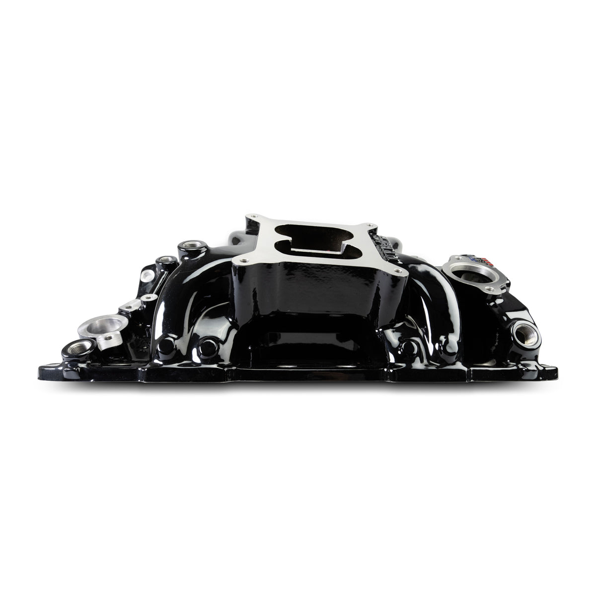 Edelbrock Chevy Small Block Performer RPM AIR-Gap Intake Manifold Black Plasma Finish - 7501-BP