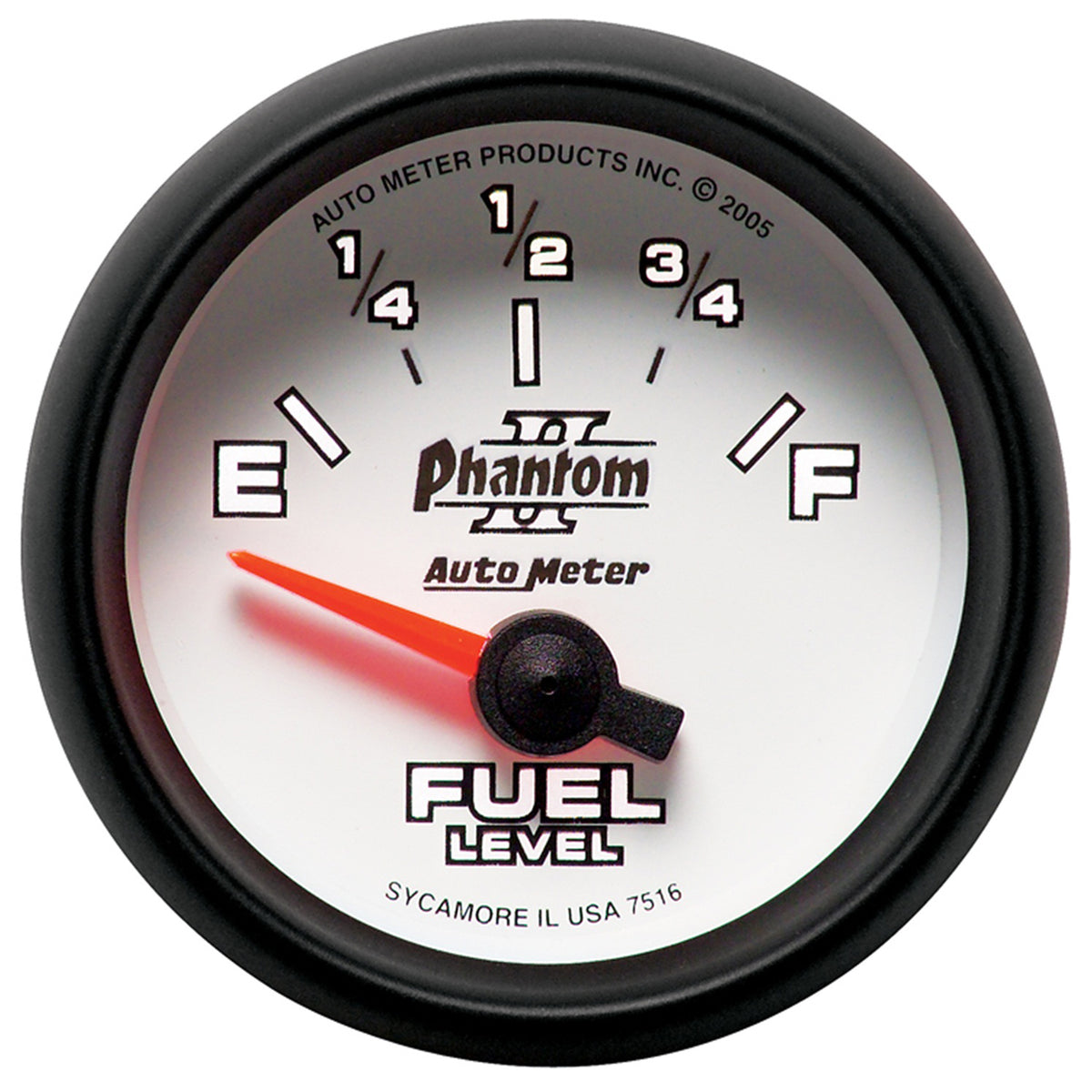 Autometer Phantom II 2-1/16in 240E - 33F OHM Electric Fuel Level Gauge - 7516