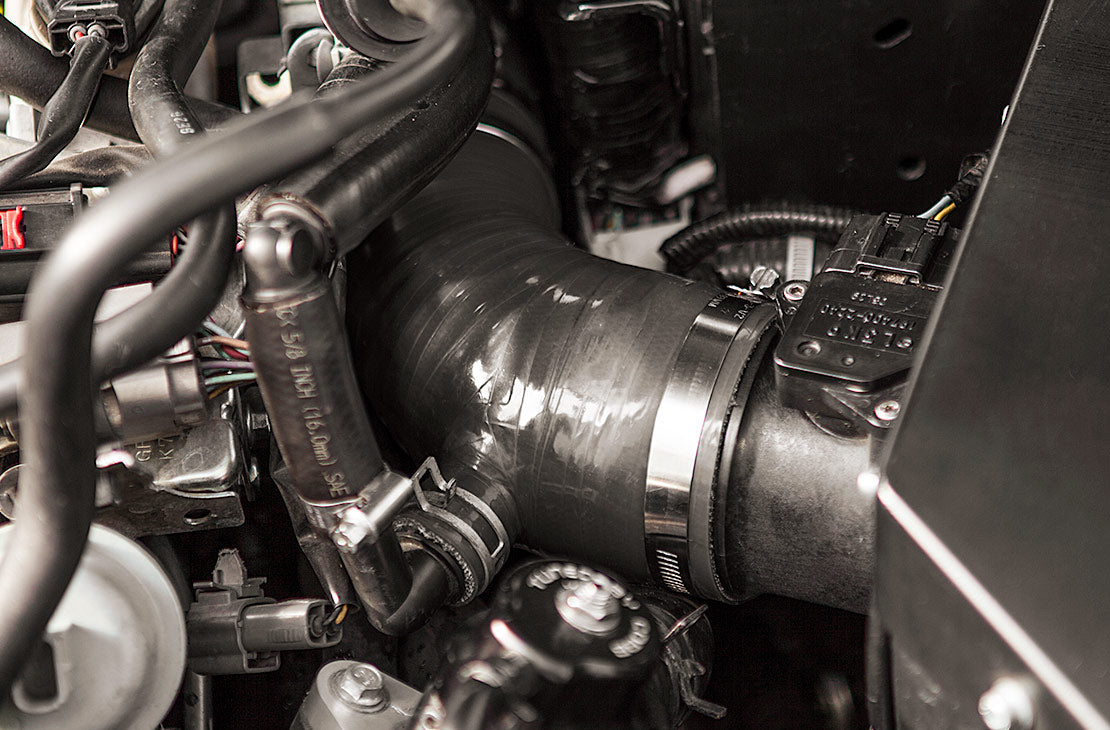 Cobb 08-14 Mitsubishi Evo X 3in Turbo Inlet Hose (For use with FP Turbo) - Stealth Black - 752002-BK