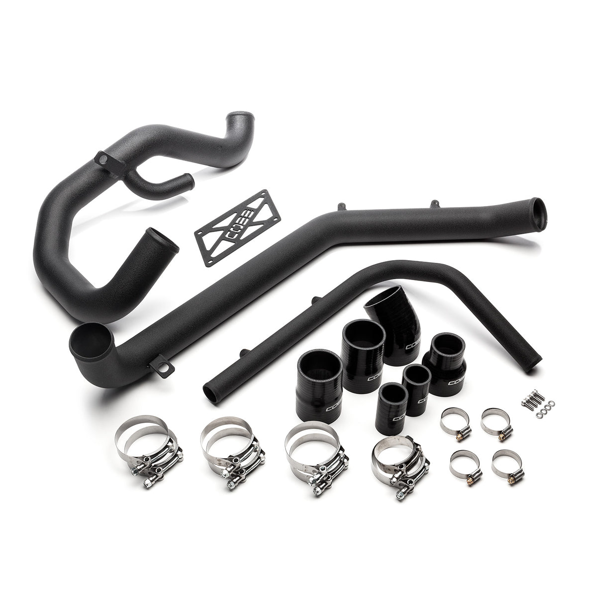 Cobb Evo X Stealth Black IC Hard Pipe Kit - 752550-BK
