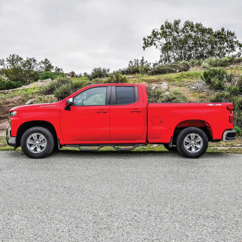 Westin 14-18 Chevy/GMC Silverado/Sierra 1500/2500/3500 Double Cab Outlaw Drop Nerf Bars Tex Black - 20-13715