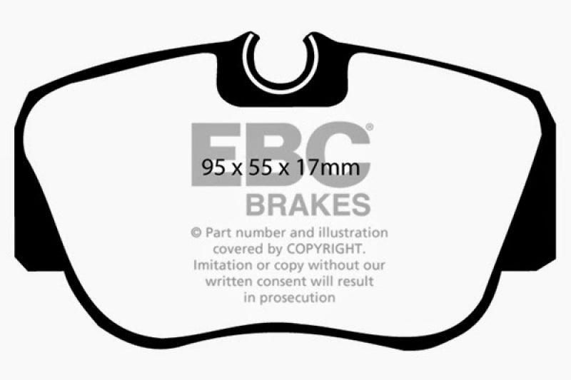 EBC 84-86 Mercedes-Benz 190/190E 2.3 Ultimax2 Front Brake Pads - UD487