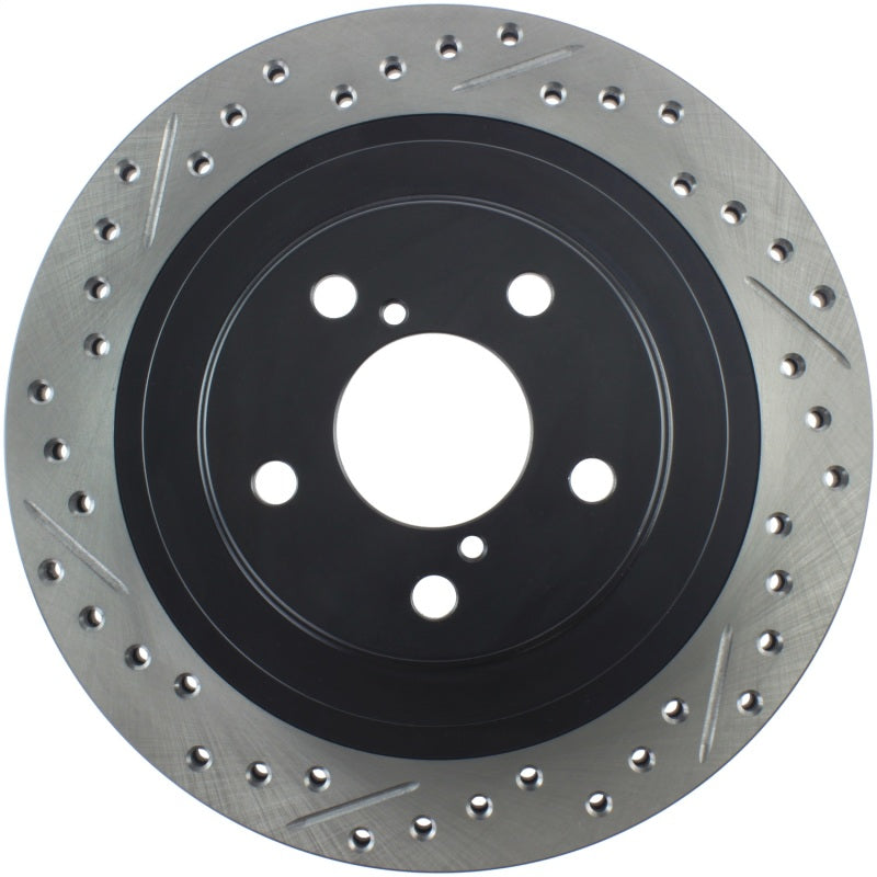 StopTech 06-07 Subaru Impreza WRX (Exc STi) Slotted &amp; Drilled Right Rear Rotor - 127.47025R