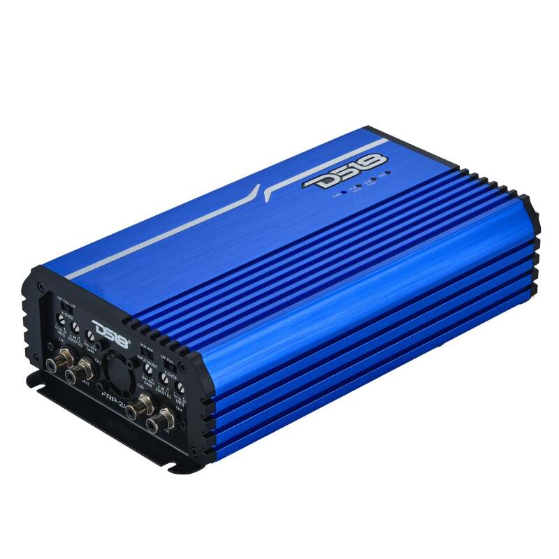 DS18 4-Channel Class-D Amp Stereo Full-Range 4 x 250 W RMS at4 ohm - Blue - FRP-2.4K4/BL - side view