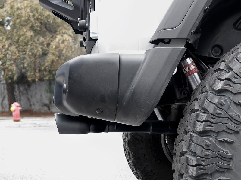 aFe Rebel Series 2.5in 304 SS Cat-Back Exhaust w/ Black Tip 18-20 Jeep Wrangler (JL) - 49-38073-B
