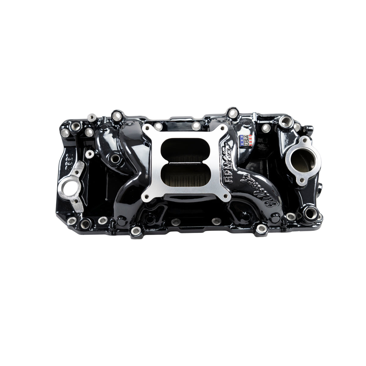 Edelbrock RPM Air-Gap Intake Manifold for Big-Block Chevy Oval Port - Black Plasma Finish - 7561-BP