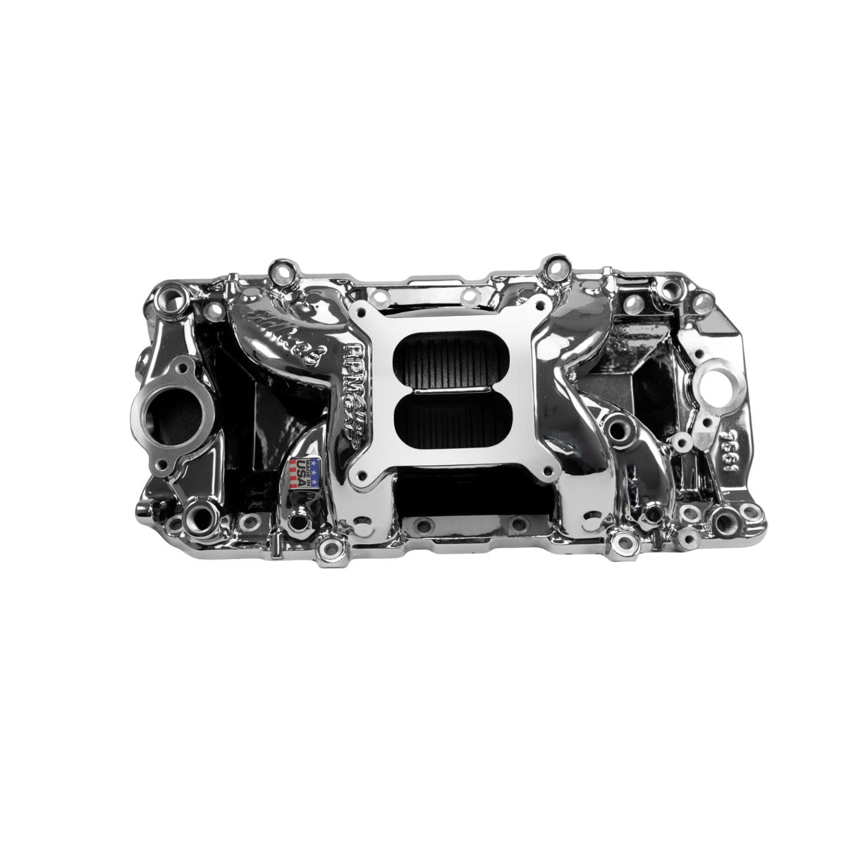 Edelbrock RPM Air-Gap Intake Manifold for Big-Block Chevy Oval Port - Chrome Plasma Finish - 7561-CP