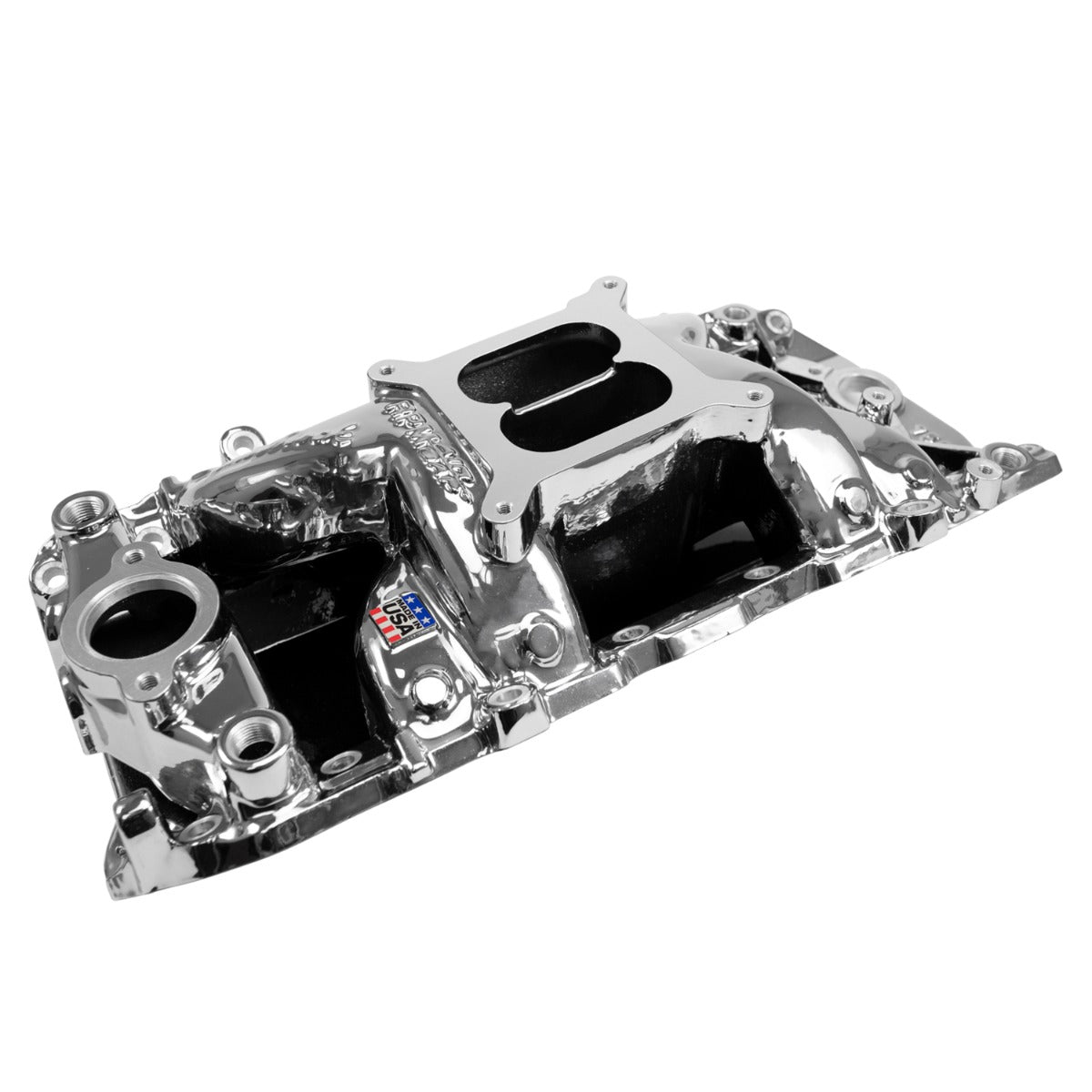 Edelbrock RPM Air-Gap Intake Manifold for Big-Block Chevy Oval Port - Chrome Plasma Finish - 7561-CP