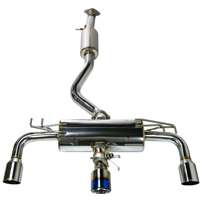 Remark 2023+ Toyota GR Corolla Elite Spec Cat-Back Exhaust w/ Outer Polished &amp; Center Burned TI Tips - RK-C3076T-05